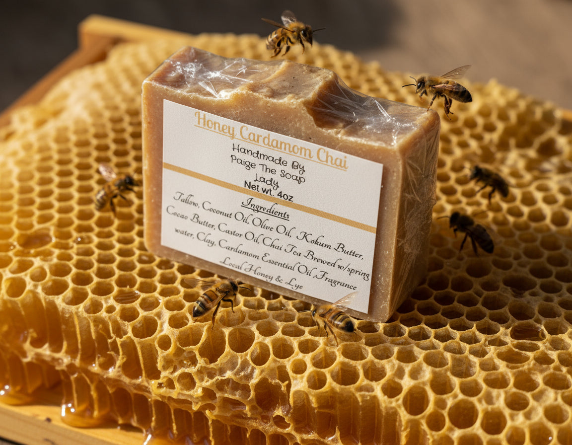 Honey and Clay Soap. HONEY CARDAMOM CHAI