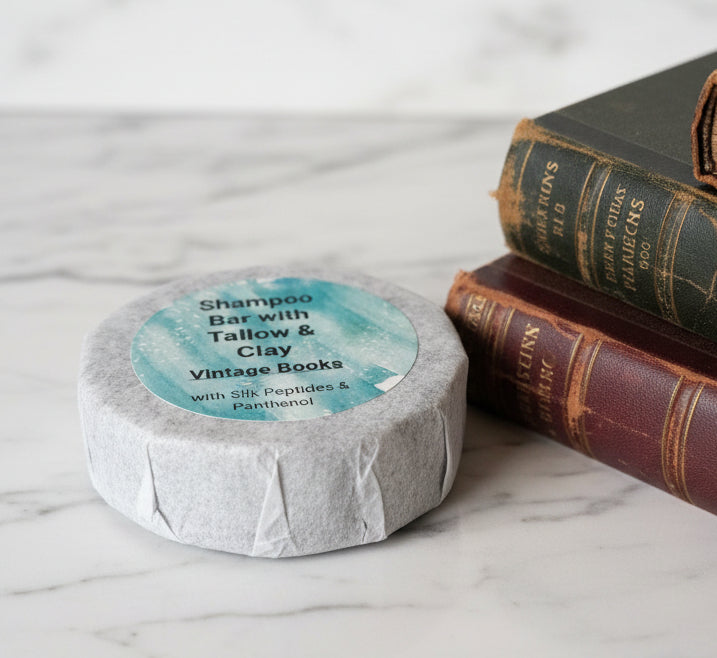 Vintage Books Tallow and clay shampoo bar