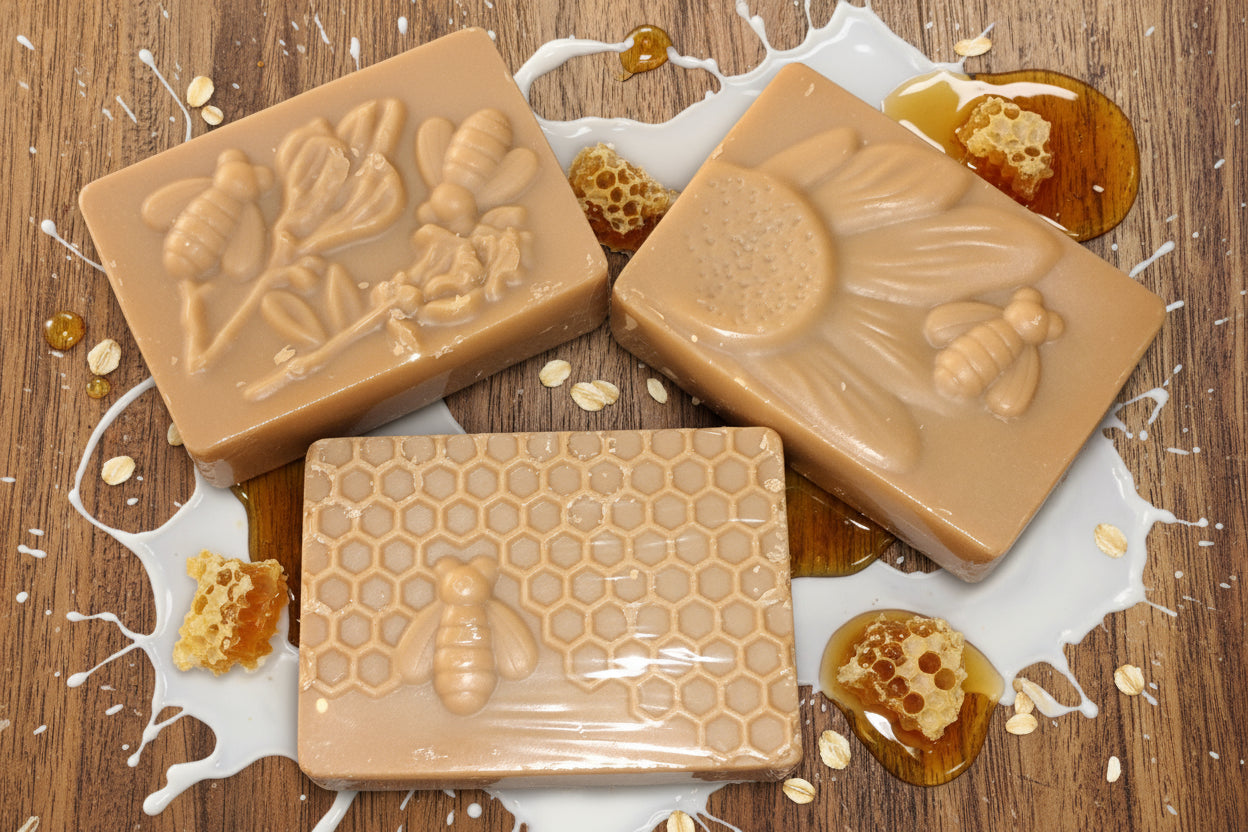 Honey and Oatmeal Soap HONEY OATMEAL AND GOATS MILK